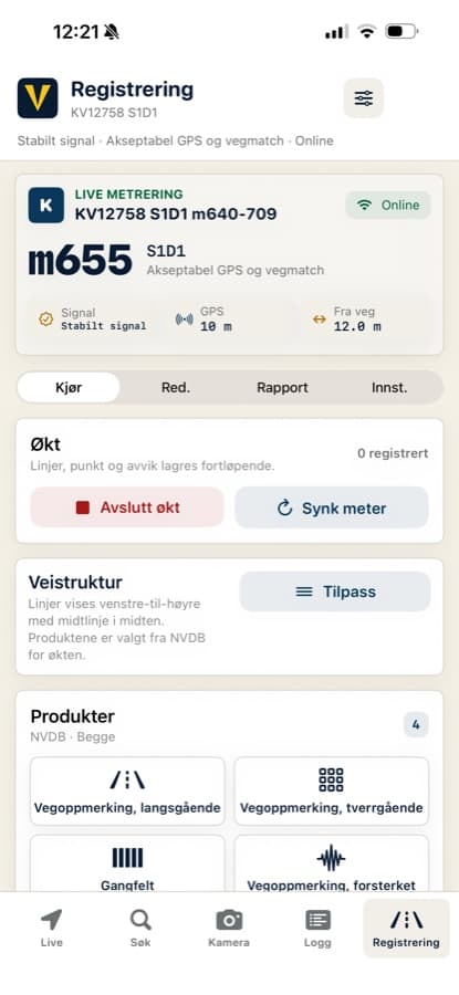 Registrering i Veikompasset
